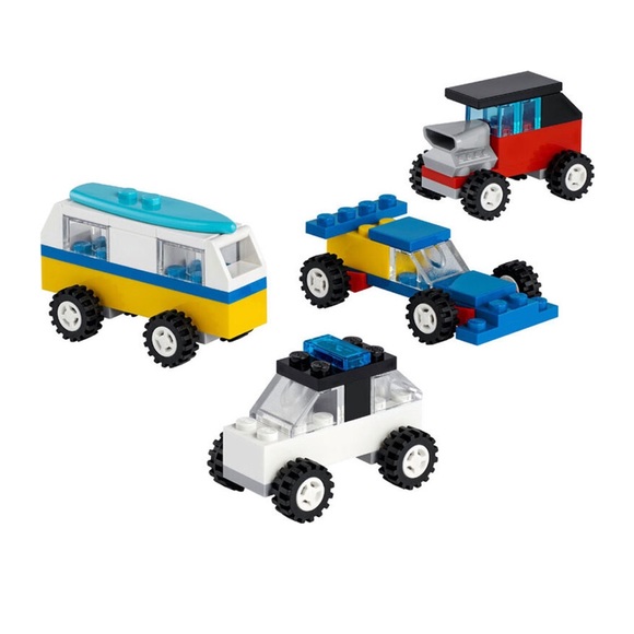 Lego Toys Lego Classic 350 71 Piece Iconic Cars Toy Set Polybag W 4